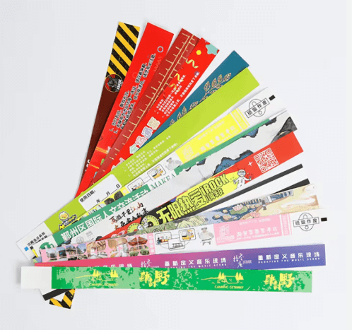 Colorful Tyvek® Logo Wristbands
