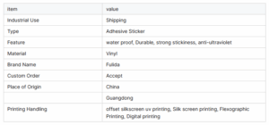 Custom Fragile Transport Sticker 