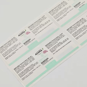 Custom White Waterproof PP Label – Durable Adhesive Vinyl Sticker for Shampoo & Household Packaging