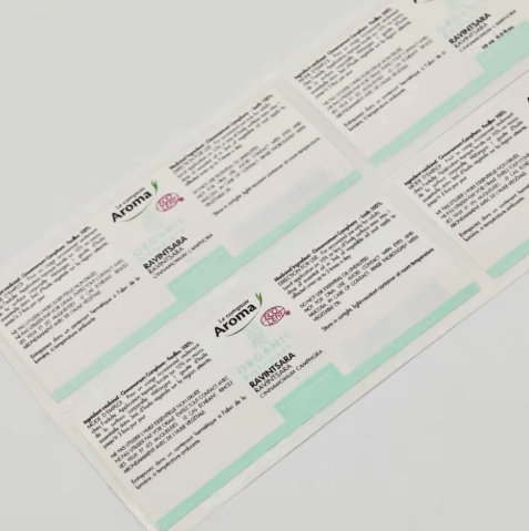 Custom White Waterproof PP Label – Durable Adhesive Vinyl Sticker for Shampoo & Household Packaging