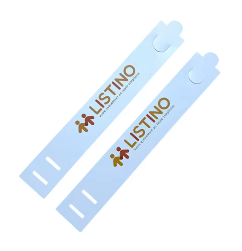 PET Snap Lock Disposable Wristbands