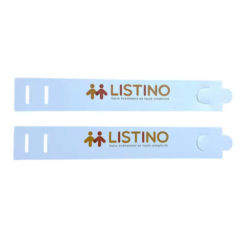 PET Snap Lock Disposable Wristbands