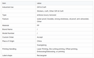 3D embossed art stickers