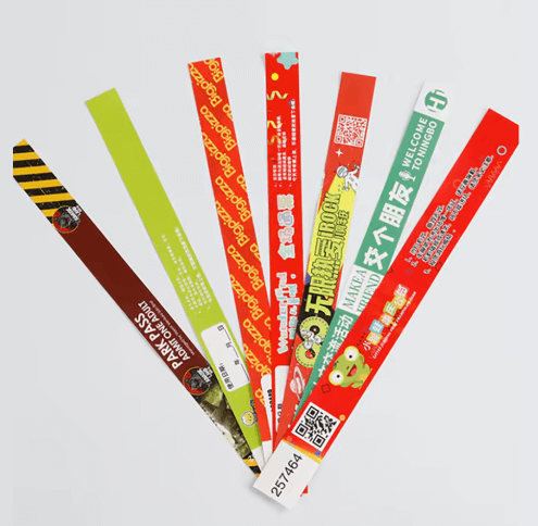 Colorful Tyvek® Logo Wristbands
