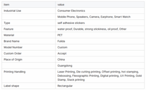 Waterproof PET Stickers