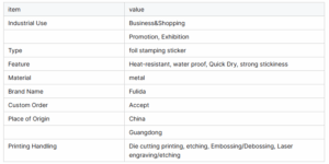 Glossy 3D Gold Logo Sticker