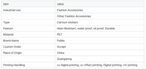 UV Waterproof Logo Labels