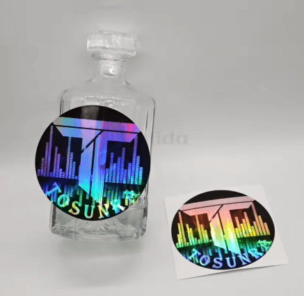 Custom Shiny Laser-Printed Holographic Sticker