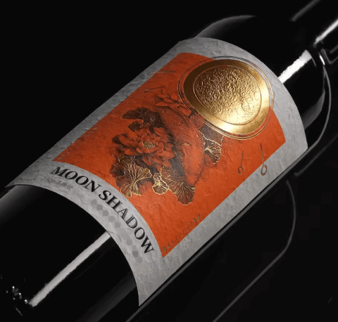 custom 3D hologram wine bottle stickers