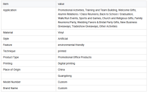 Printed White Vinyl Wristbands