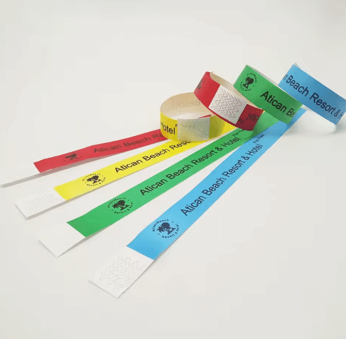 Colorful Tyvek® Logo Wristbands