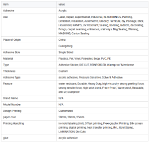 Outdoor Reinforced Die-Cut Durable Vinyl Sticker