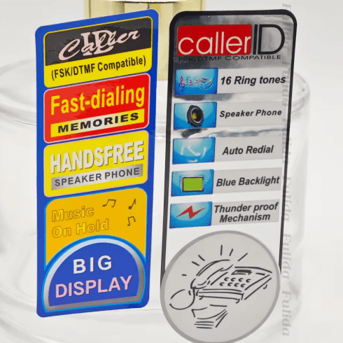 Die Cut PVC Logo Name Paper Sticker