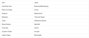 4×6 Inch Direct Thermal Adhesive Sticker Labels