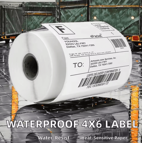 A6 Waterproof Roll Adhesive Waybill Labels
