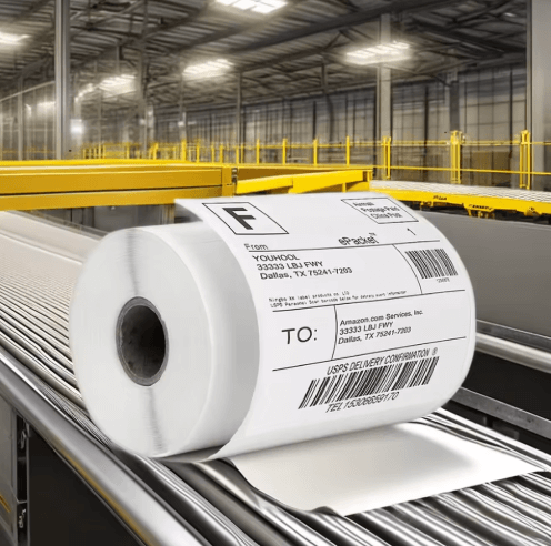 A6 Waterproof Roll Adhesive Waybill Labels