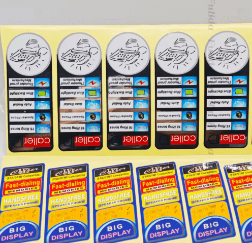 Die Cut PVC Logo Name Paper Sticker