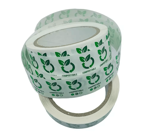 Custom Food Biodegradable Compostable Adhesive Labels