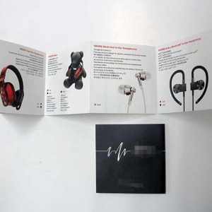 Miniature Fold-Out Headphone Instruction Manual Printing
