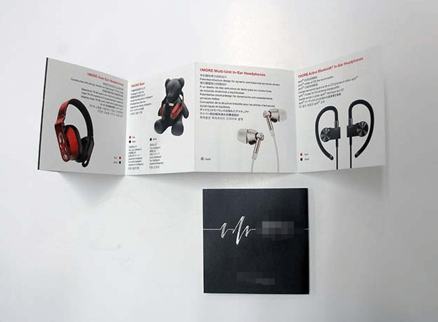 Miniature Fold-Out Headphone Instruction Manual Printing
