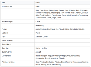 Custom Eco-Friendly Recyclable Water-Soluble Biodegradable Adhesive Labels 