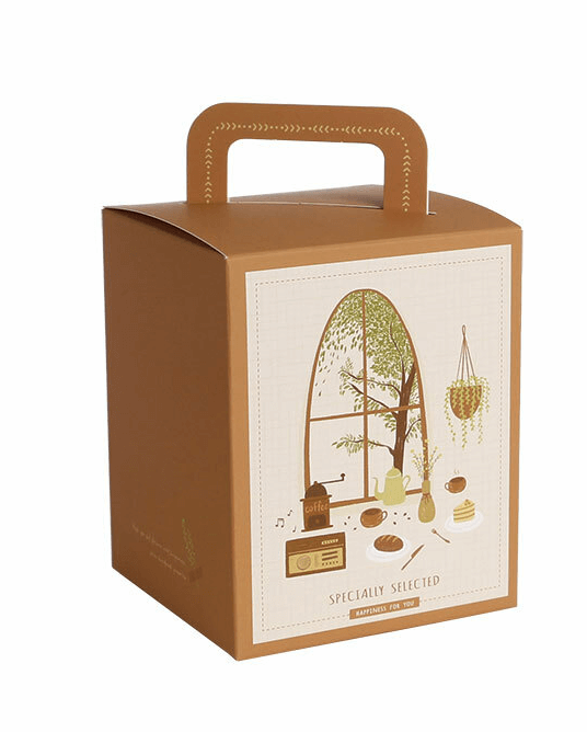 square carrying coffee box