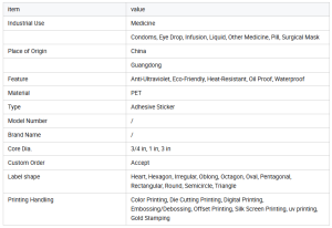 ETO Gas Chemical Sterilization Indicator Labels