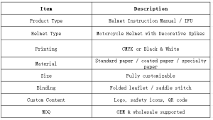 Colored Riding Spikes Motorcycle Helmet